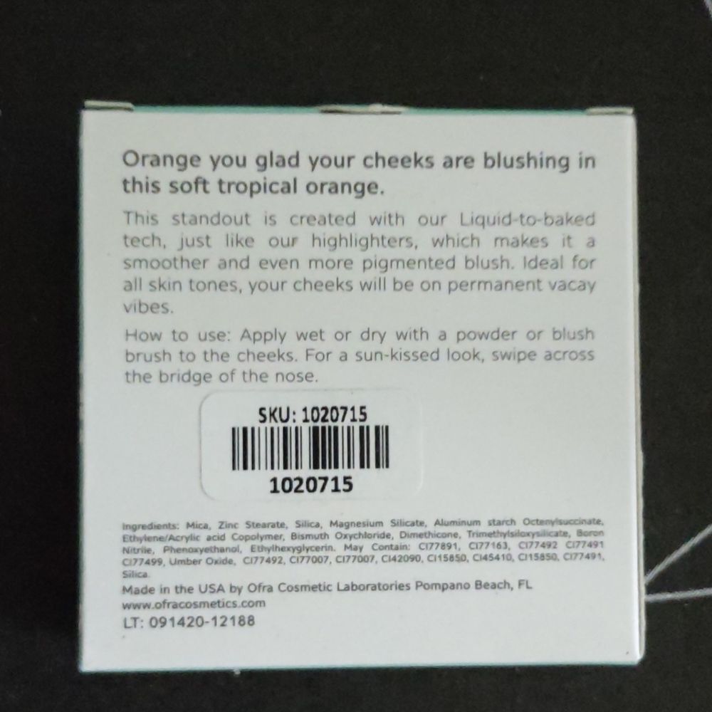 New OFRA Cosmetics Pressed Blush Mai Tai - Picture 3 of 9